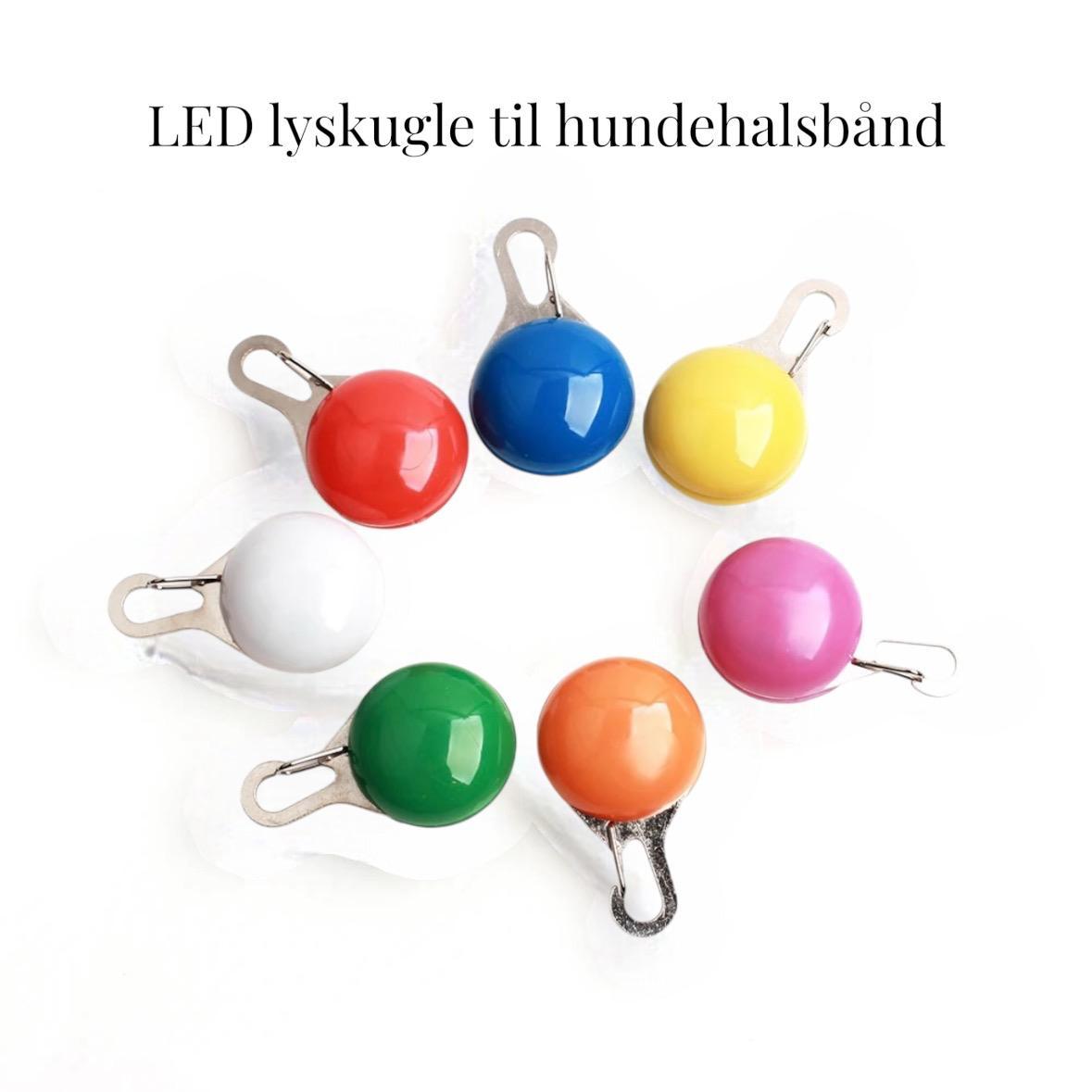 LED-lyskugle til halsbånd fra ByDoodleDog