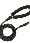 Nylon hundesnor med refleks fra ActivePet, 1,5 meter