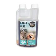 Flaske med PURE Lakseolie 100% til hund, 500 ml