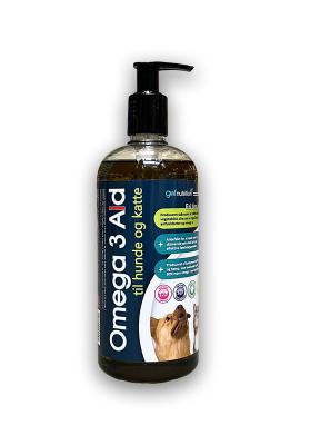 Plastflaske med pumpe, Gilpa Omega 3 til hunde 500 ml