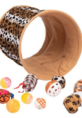 Party Pets kattetunnel med indbygget legetøj fra ActivePet