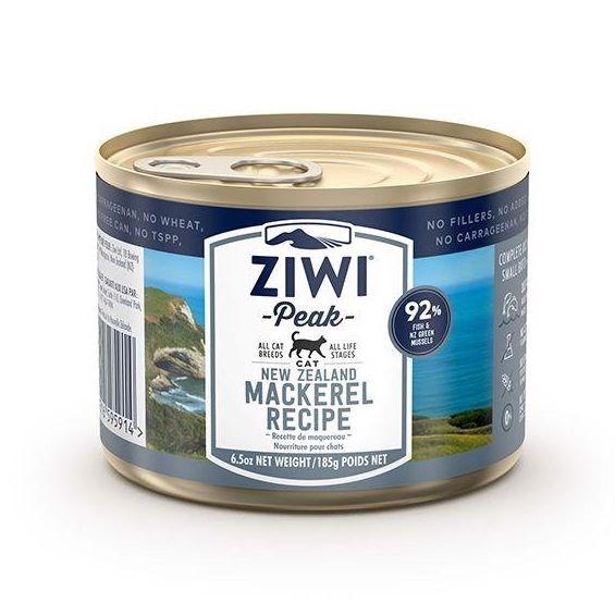 Dåse med ZiwiPeak Cat dåsemad Mackerel, råt premium vådfoder til kat