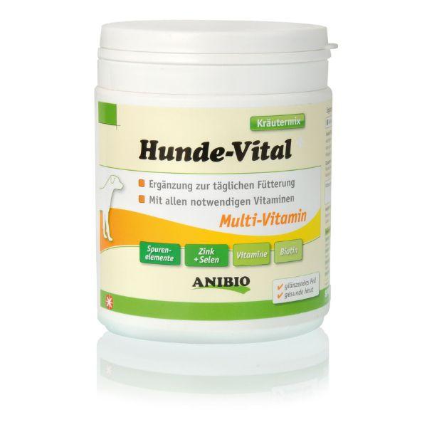 Pose med Anibio Hunde Vital multivitaminpulver, 450 g
